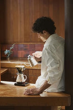 HARIO Ceramic Dripper 02 Shippou Black Made in Japan (Traditional Japanese “Shippo” pattern) - Image 4