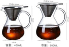 Pour Over Coffee Maker,Glass Coffee Carafe for Coffee Enthusiasts，400ml - Image 2