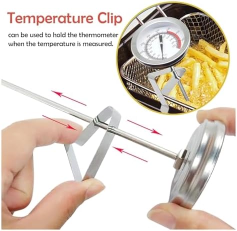 Kitchen Thermometer with Pot Clip, Instant Read Meat, Long Probe Dial for Cooking,Candy Making, Deep Fry - Image 4