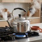DOITOOL Stainless Steel Tea Kettle Stovetop 6L, Stovetop Tea Pot Food Grade Stovetop Whistling Tea Kettle Classic Stovetop Kettle Portable Camp Tea Pot for Home Outdoor Campfire Use - Image 2