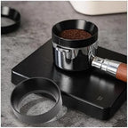 Portafilter Funnel 6 Pcs Coffee Measuring Ring, Espresso Brewing Tool, Coffee Maker (51MM 53MM 58MM)(Black 53mm) - Image 4