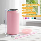 Stainless Steel Cups with Lids and Straws, 16 oz, 6 Pcs, Matte-Color - Image 7