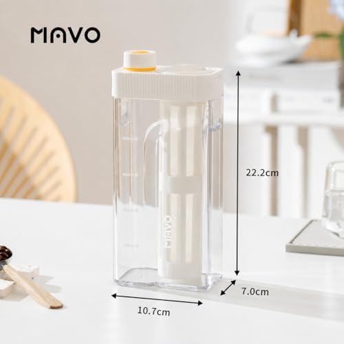 MAVO Cold Brew Coffee Maker, 27oz Iced Coffee Maker and Tea Brewer, Fine Mesh Filter, Leak-Proof Seal, Removable Design for Easy Cleaning, Durable Tritan Material, Space Saving - Home and Camping - Image 4