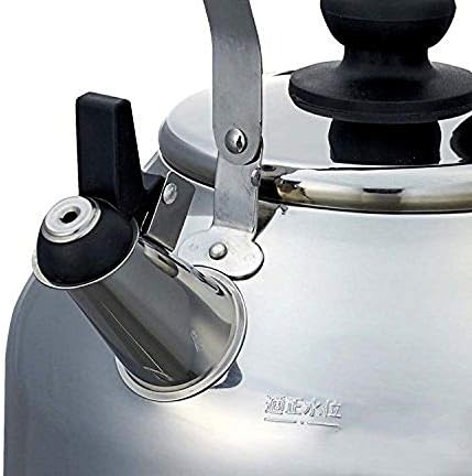 Large Whistling Tea Kettle Stainless Steel Teapot Tea Pot for IH Stove Induction Heating Cooktop Compatible 5.28 Quarter, 5.0 Liter - Image 3
