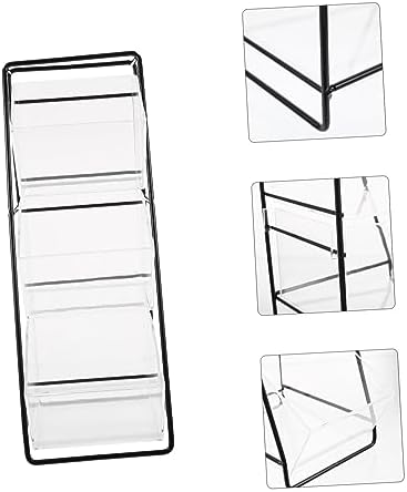 BESPORTBLE 1 Set Pen Organizer for Desk Containers Tea Packet Tea Bag Creamer Sweetener Sugar Tea Packet Rack Shelf Vertical Tea Organizer Teabags Metal Milk Tea Pantry Coffee Bag re-usable - Image 3