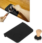 Yinhing Tamping Mat, Coffee Maker Mat with Flat Base 2pcs Silicone Coffee Tamper, Tamping Pad, Oil Proof Pad Tamper Kit for Home Shop (51mm / 2.01in Tamper) - Image 3