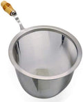 eve-mode 18-8 stainless steel tea strainer with genuine bamboo pattern 74-55 size 74mm depth 55mm by Unknown