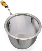 eve-mode 18-8 stainless steel tea strainer with genuine bamboo pattern 74-55 size 74mm depth 55mm by Unknown