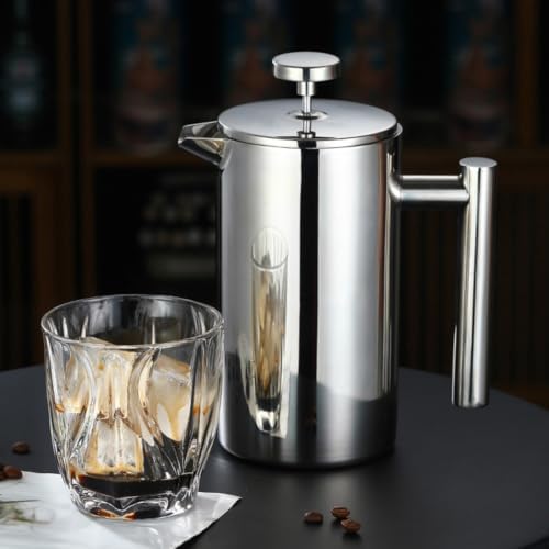 Stainless Steel French Press Coffee Maker 12/27/34 oz Insulated Double Wall - Image 3