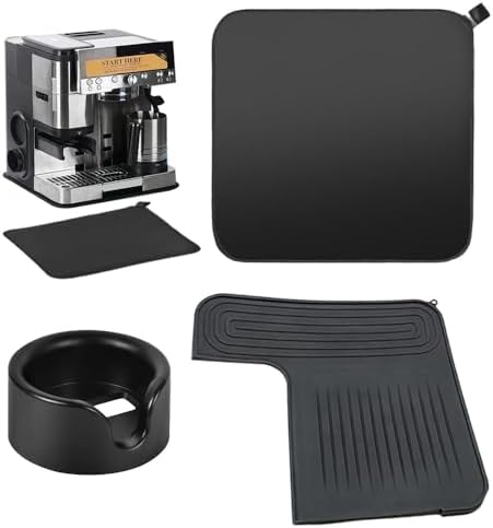 3-in-1 Espresso Accessories Kit Compatible with Ninja Luxe Café ES601 ES701, Aluminum Tamper Station, Silicone Top Mat & Sliding Coffee Bar Mat, Espresso Machine Accessories Organizer by Unknown