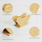Coffee Filter Paper Holder Stand, Bamboo Countertop Organizer for Kitchen Storage, 8.7 x 4.3 x 2.8 Inches (1 PC) - Image 6