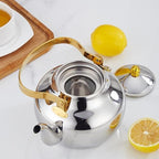 SANQIAHOME 2.1 Quart Stainless Steel Teapot With Infuser,Tea Kettle For Stove Top Minimalist Style - Image 6