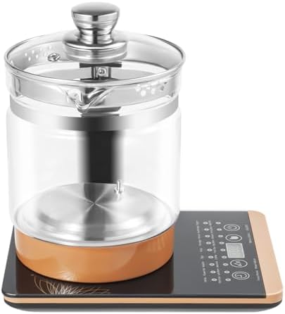 1.8L Electric Kettle, 800W Tea Pot with 18 Smart Menu and 24H Reservation & Timing, Temperature Control Small Electric Tea Kettle with Infuser, Glass Water Boiler for Coffee Soup by Unknown
