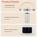 3L Glass Electric Kettle, with Infuser, with Touch Screen Herbal Tea Kettle, Maker for Soup, Porridge, Mulled Wine Pot Beverage, for Home Office,001 - Image 3