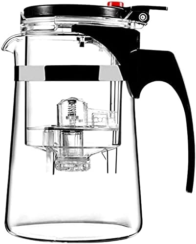 Teapot Teapot, Fully Filtered Removable and Washable 304 Stainless Steel Liner 750ml Exquisite Cup Glass Tea Maker 11.5X16.8cm - Image 3