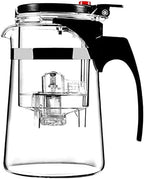 Teapot Teapot, Fully Filtered Removable and Washable 304 Stainless Steel Liner 750ml Exquisite Cup Glass Tea Maker 11.5X16.8cm - Image 3
