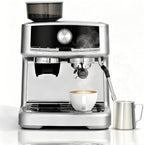 Espresso Machine with 20Bar Pump,Burr Grinder,Steam Wand 30 Grind Settings by HOME