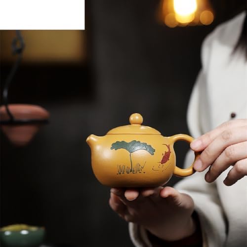 Tea Pots For Loose Tea 180ML Classic Tea Pot Purple Clay Teapots Ore Kettle Hole Filter Handmade Tea Set Chinese Teapot Tea Infuser Pot - Image 4