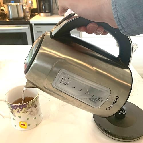 Chantal 1.8 QT Jupiter Electric Kettle, Stainless Steel, Silver - Image 3