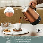 Moss & Stone 10 Cup Copper Electric Percolator Coffee Pot, Stainless Steel - Image 4