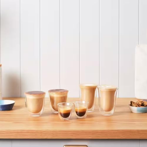 DeLonghi Coffee Connoisseur Glasses (set of 6): 2 Espresso, 2 Cappuccino, 2 Latte Macchiato - Image 2