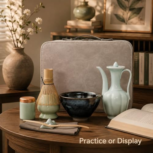 Song Dynasty Tea Set with Tea Whisk, Matcha Powder and Jian Zhan Bowl - Image 6