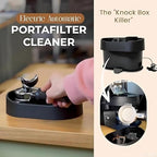 Coffee Portafilter Cleaning Kit, Automatic Knock Box Cleaner With Brush Station,Barista Tools For Home & Café， Machine Filter Device For 51/53/58mm Systems - Image 6