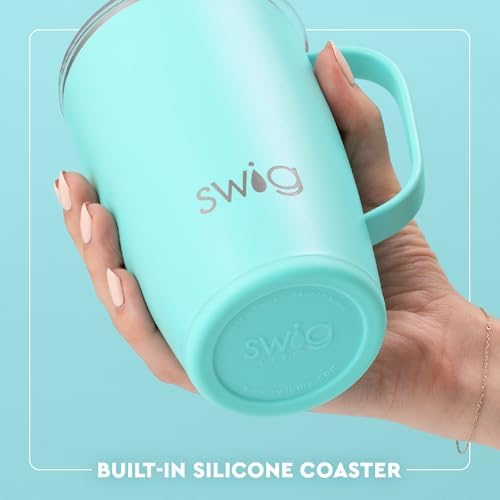 Swig Life 18oz Insulated Travel Mug with Handle & Lid, Hayride - Image 5