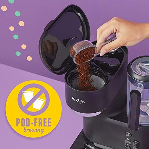 Mr. Coffee 3-in-1 Single-Serve Iced and Hot Coffee/Tea Maker with Blender with Reusable Filter, Scoop, Recipe Book, 2 Tumblers, Lids and Straws, Black - Image 6