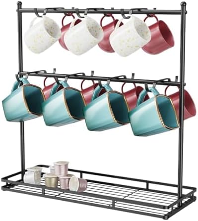 Cup Rack Coffee Mug Holder Countertop 14-Hook Tree Rack Display Stand Organizer by Unknown
