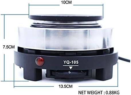 6 Cups Small Moka Pot with Electric Stove, 110V Stainless Steel Espresso Coffee Maker, Stovetop Coffee Machine for Home Office use, 0.08gal/300ml/10.15oz, 3.74" W x 7.68" H - Image 5