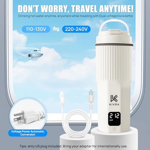 KIVRA Travel Kettle-316 Stainless Steel 450mL Portable Kettle - Image 4