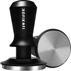 53.3mm Espresso Tamper, 30lbs Spring Loaded, Aluminum Handle, Ripple Base by KOFIKOFI
