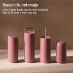 Fellow Carter Slide 16 oz Ceramic Lined Travel Coffee Mug, Desert Rose - Image 5