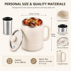 Multi-Function Portable Electric Stewing Cup with Filter, 27 Oz，Red - Image 6