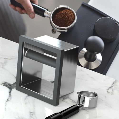 Bottomless Knock Box Espresso, Embedded Coffee Knock Box, Stainless Steel Countertop Espresso Grounds Container for Commercial Cafes Restaurants Home (5.44 x 5.91”) - Image 4