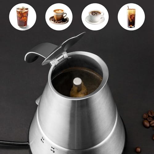 Electric Moka Pot, Stainless Steel, Auto-Shut-Off (2/4 cup) - Image 2