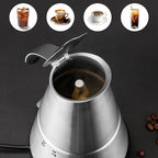 Electric Moka Pot, Stainless Steel, Auto-Shut-Off (2/4 cup) - Image 2