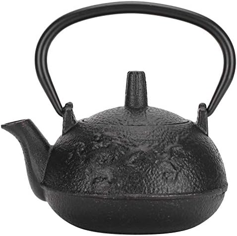 0.3L Cast Iron Teapot Kettle, Imitating Japanese Style Uncoated Double Chinese Dragon Pattern Gift Decoration Removable Infuser for Loose Tea by Unknown