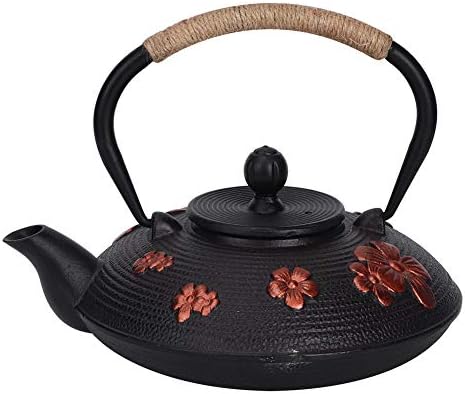 30oz Cast Iron Teapot, Japanese Tetsubin with Straight Hook Spout, Tea Kettle for Home, Tea House by Buachois