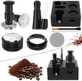 8 PCS Espresso Accessories Kit,54mm Espresso Tamper,Includes WDT Tool,Tamping Station,Dosing Funnel,Distributor,Puck Screen,Stirrer,Brush,Latte Art Pen,Barista Kit by Unknown