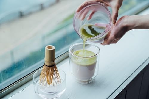 HARIO Glass Matcha Whisk Holder & Rinse Bowl 100ml – Chasen Stand for Bamboo Whisk, Matcha Preparation, Drying, and Storage, Clear, Dishwasher safe - Image 6