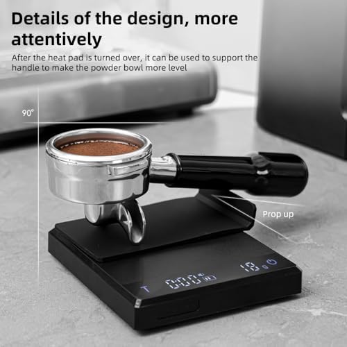 MINI COFFEE SCALE TIMER 2KG 0.1G ACCURATE 3 MODES PORTABLE DIGITAL ESPRESSO POUR OVER COFFEE SILICONE INSULATION COVER (ABS (acrylonitrile-butadiene-styrene) 2) - Image 7