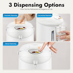 3L/0.79 Gal Electric Boiler, 304 Stainless Steel 750W Electric Boiler and Warmer, 3 Pouring Modes, Automatic Keep-Warm Function, for Brewing Coffee and Tea at Home and in the Office - Image 5