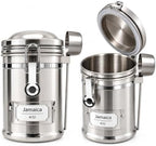 PRINCE G Airtight Coffee Canister – Premium Stainless Steel Coffee Storage Container with Scoop, 260g Capacity, Fresh Coffee Bean Storage Jar, Taiwan-Made Premium Quality (Silver) by Unknown