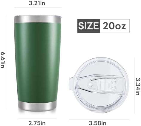 20 oz Tumbler with Lid Stainless Steel Insulated Tumblers Bulk Cups Mug - Image 7