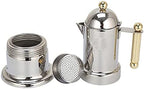 Moka Pot Coffee Maker Stovetop Espresso Maker Italian Design for Best Espresso Coffee, Stainless Steel, Easy to Use and Clean - Image 2