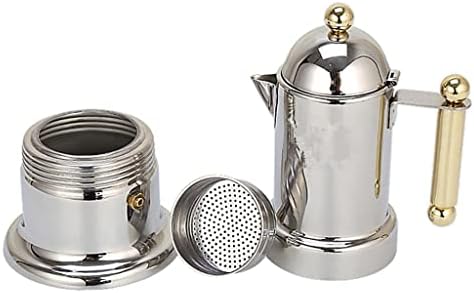 Moka Pot Coffee Maker Stovetop Espresso Maker Italian Design for Best Espresso Coffee, Stainless Steel, Easy to Use and Clean - Image 2