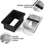 Espresso Knock Box,Stainless Steel Knocker Storage Box - Image 3