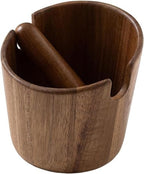 Wood Coffee Knock Box, Coffee Grounds Container, Espresso Grounds Bin Knock Box, Barista Coffee Grind Bin Espresso Dump Bin Espresso Dumpster Barista Tools Accessories by Unknown